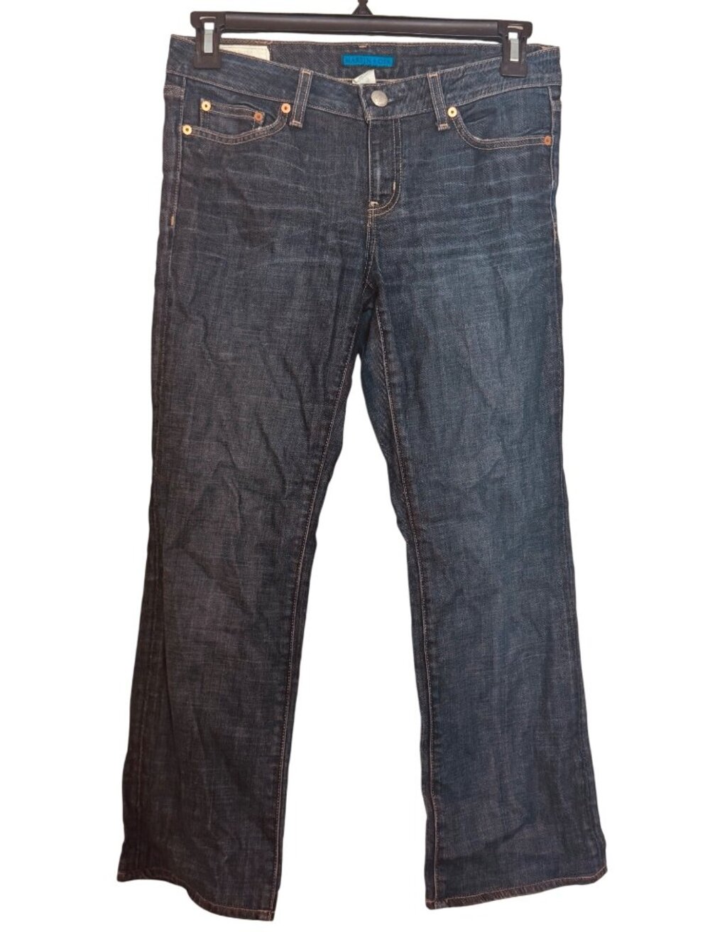 Martin + Osa Womens 29 Regular Bootcut Jeans Dark Wash Cotton Blend Made In Mexi
